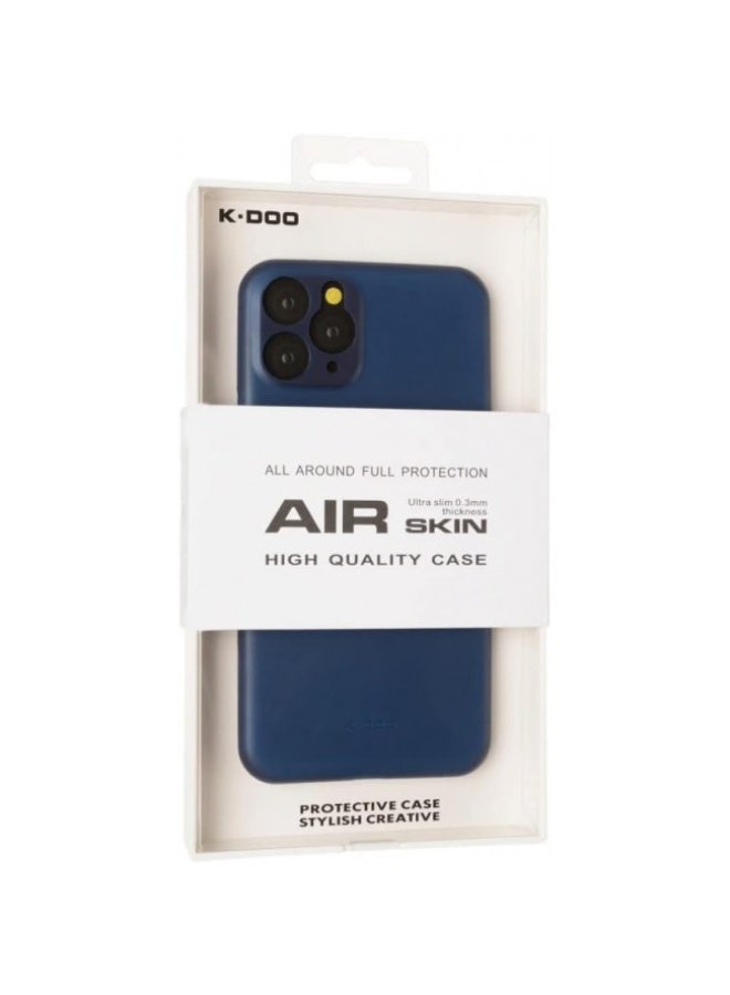 K-Doo Air Skin Case Ultra Slim Back Cover Skin for iphone 11 Pro Frosted Anti Slip Full Coverage Blue - Image 5